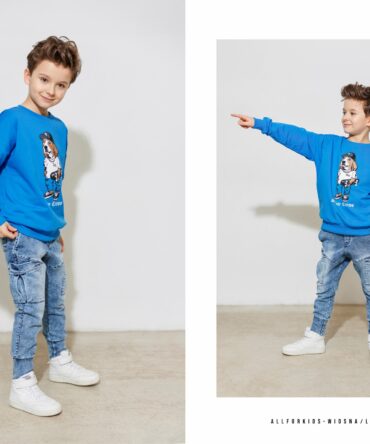 Niebieska bluza SKATE CREWS 104/110 - 152/158 All for kids