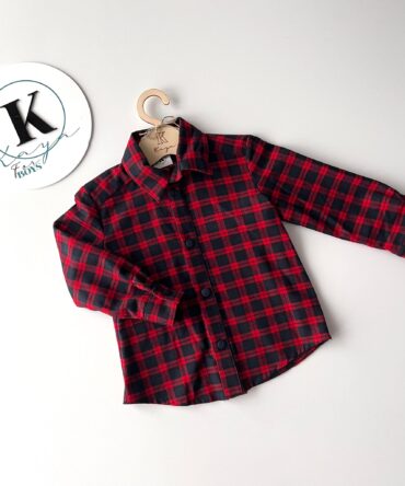 Koszula czerwona KRATA 92-128 Kaya