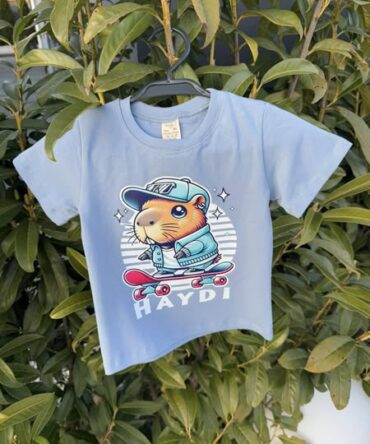 Hit tshirt Kapibara niebieska 86 - 134 Haydi