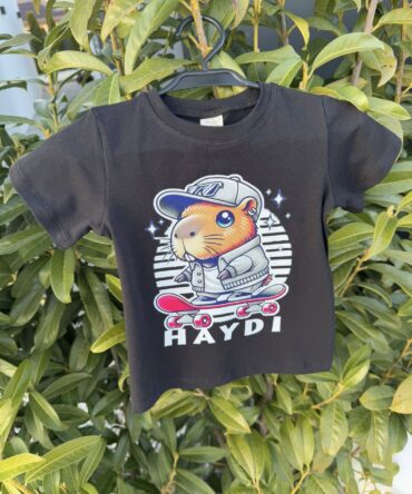 Hit tshirt Kapibara czarna 86 - 134 Haydi 😀
