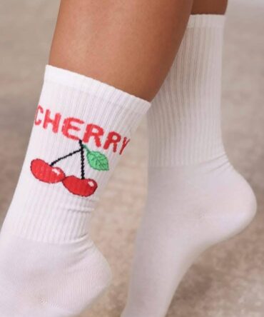 Skarpetki damskie wiśnie 36 - 39 Fun Pol