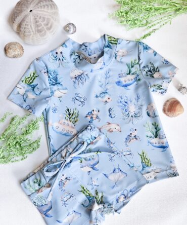 Strój kąpielowy chłopięcy z ochroną przeciwsłoneczną UPF 50+ Helen