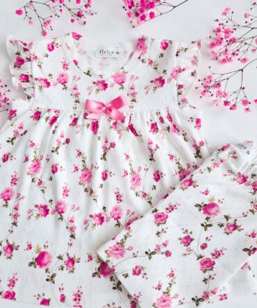Piżama dla dziewczynki w różyczki 86 -128 Helen