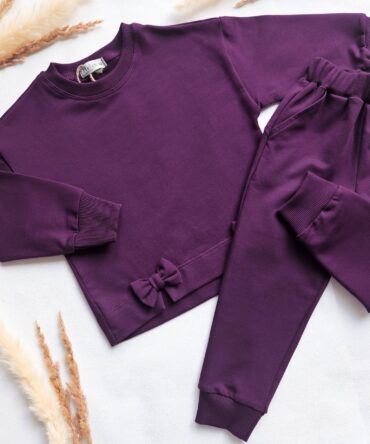 Dres bluza + spodnie bakłażan Helen
