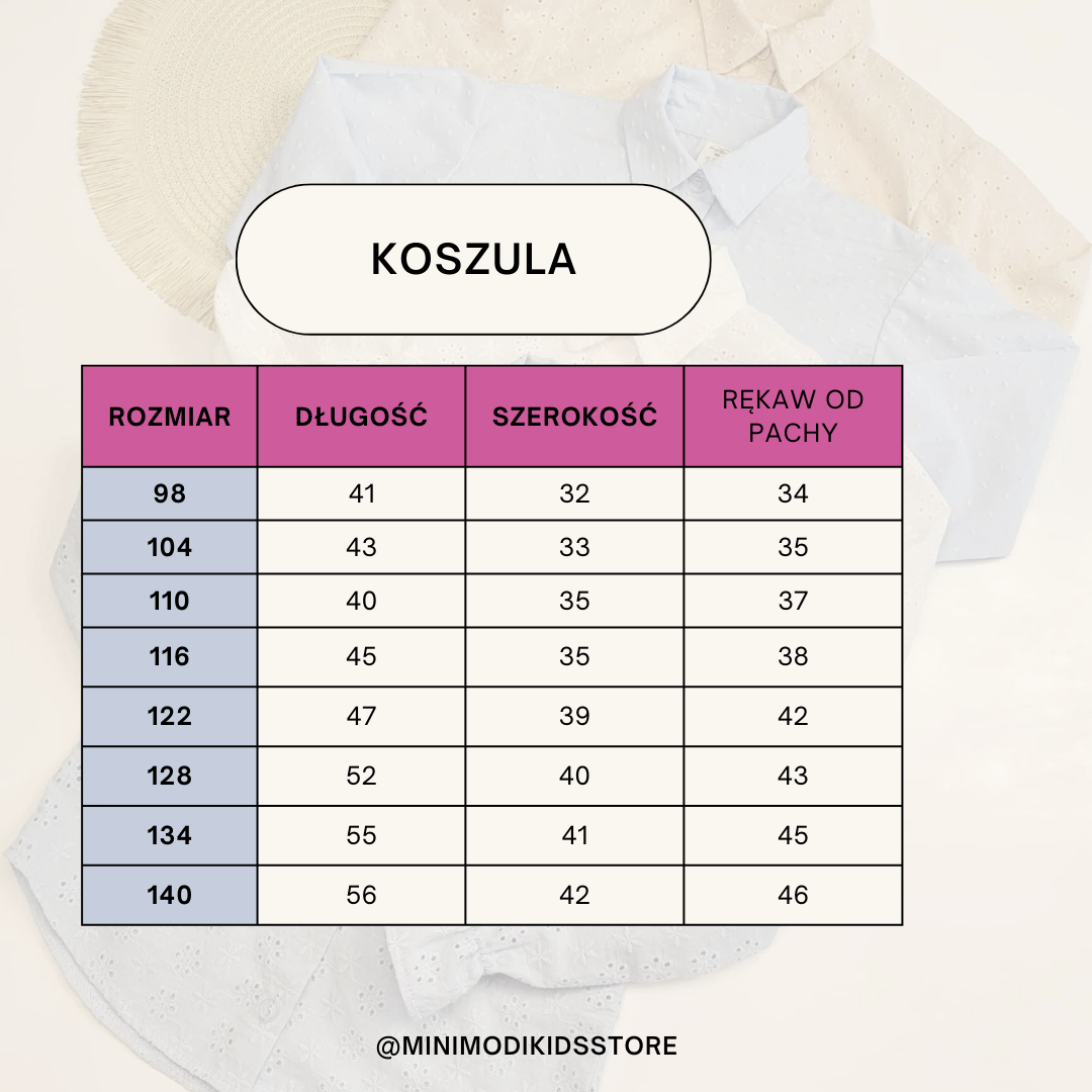 Koszula dla dziewczynki ażurowa Haydi - obrazek 2