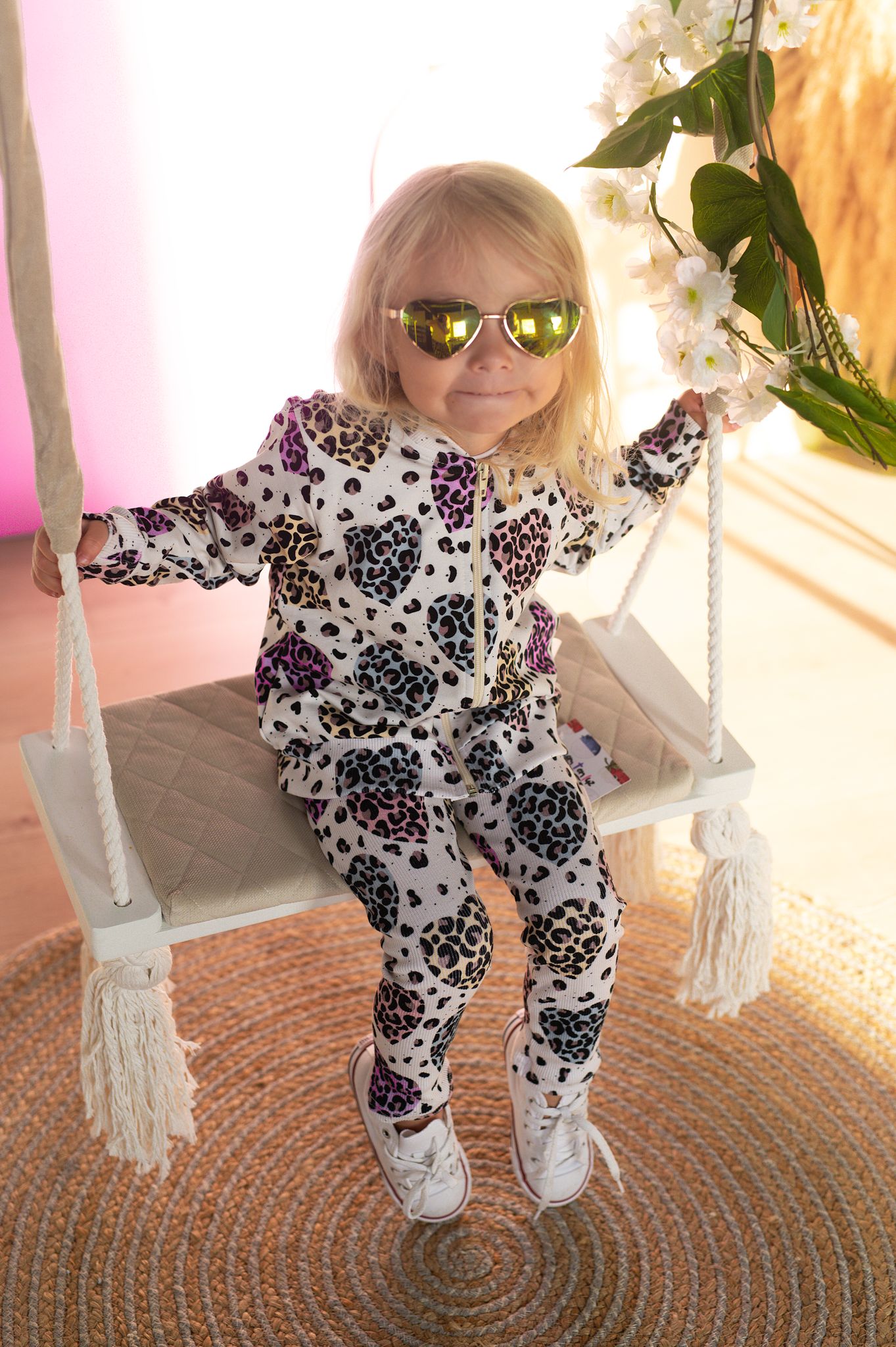 Komplet dla dziewczynki KOLOROWA PANTERKA Mam Ten Luz