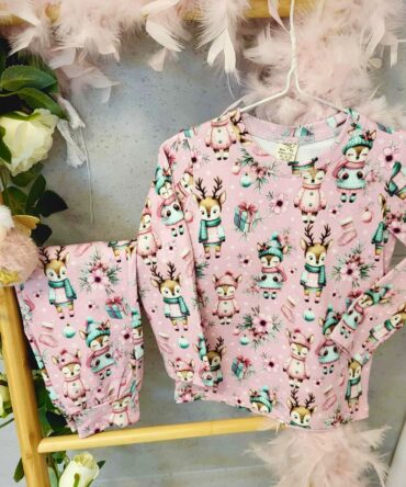 Piżama dla dziewczynki w jelonki Haydi