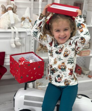 Bluzka dla dziewczynki świąteczna orkiestra Chrisma