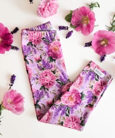 Legginsy dla dziewczynki lawendowa jesień Helen
