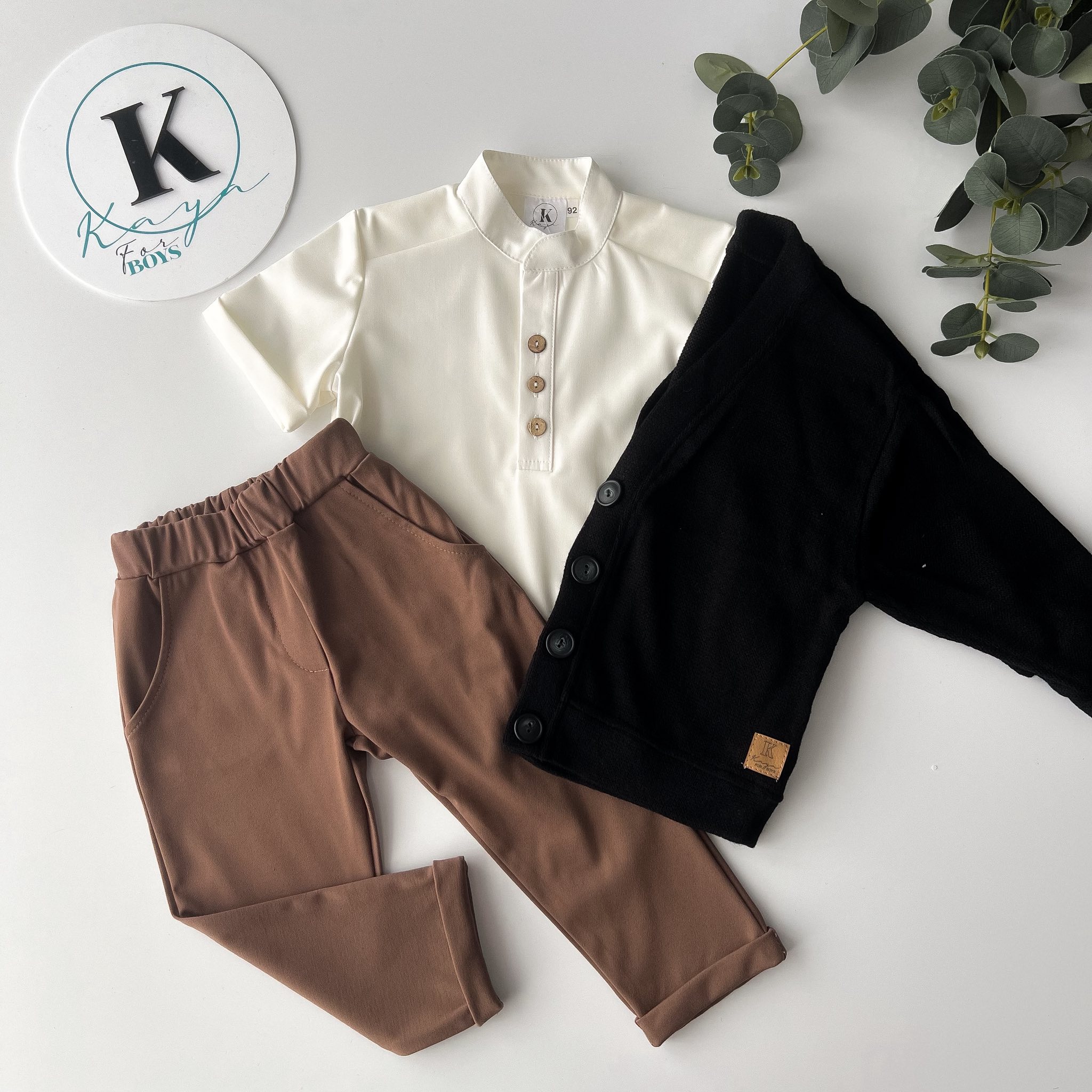 Spodnie elegant camelowe Kaya - obrazek 3