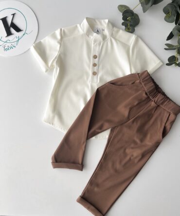 Spodnie elegant camelowe Kaya - 110