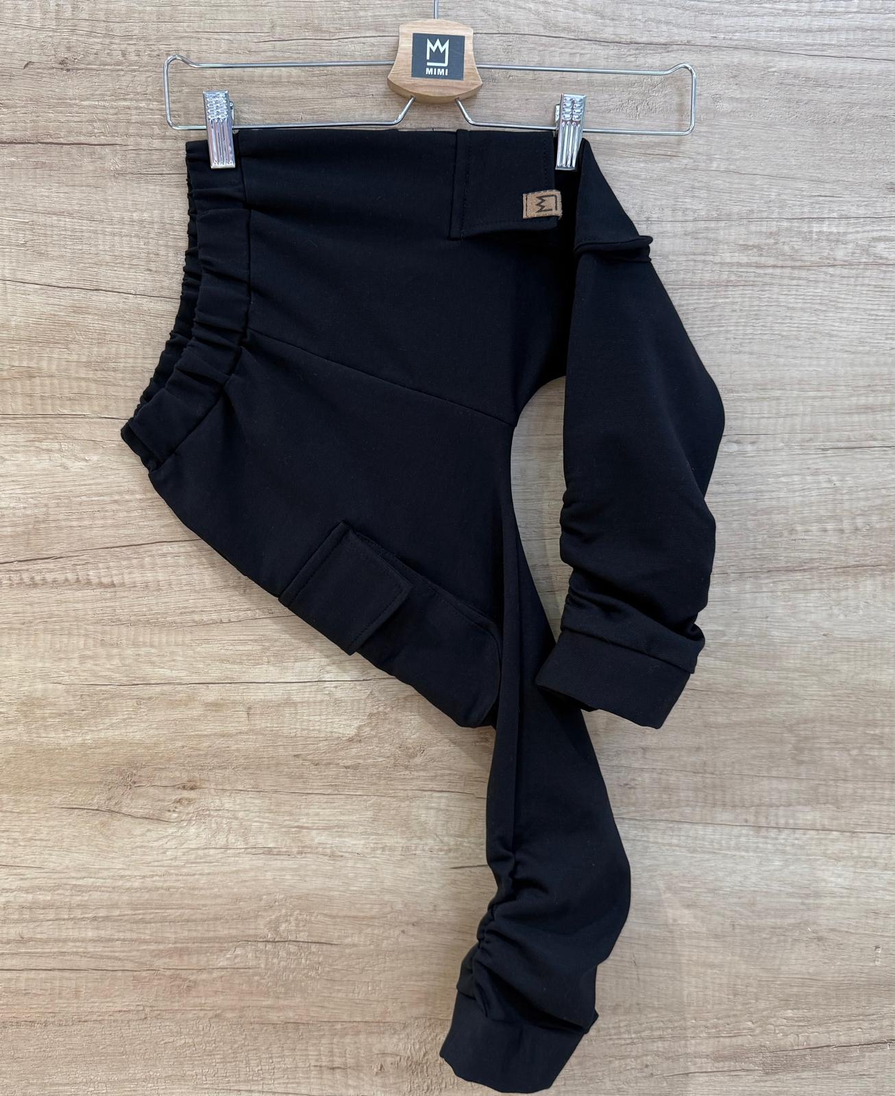 Spodnie bojówki CZARNE 92/98 - 140/146 Mimi