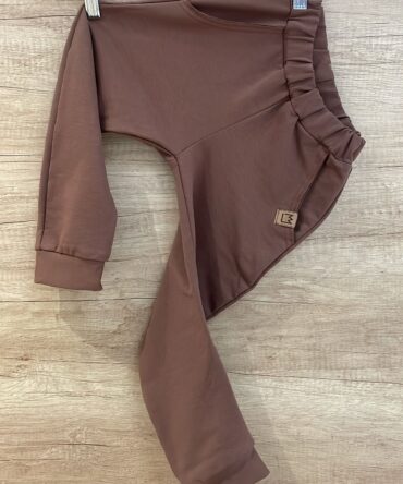 Spodnie "krzywa nóżka" jasny brąz Mimi