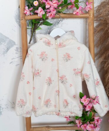 Bluza polarowa delikatne róże Mam ten luz