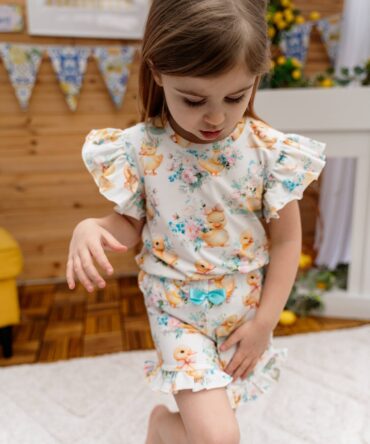 Piżama w kaczki dla dziewczynki Helen