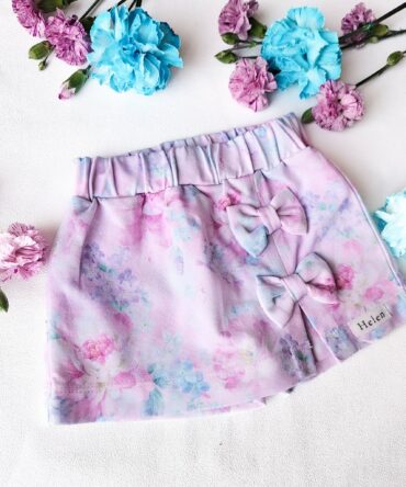 Spódnico - spodenki dla dziewczynki pastelowy ogród Helen
