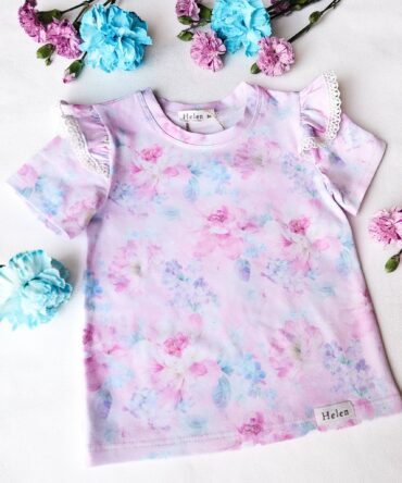 Bluzka dziewczęca pastelowy ogród Helen