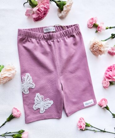 Kolarki z haftowanymi motylkami RÓŻANE Helen