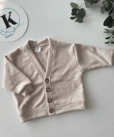 Kardigan chłopięcy sweter beżowy Kaya