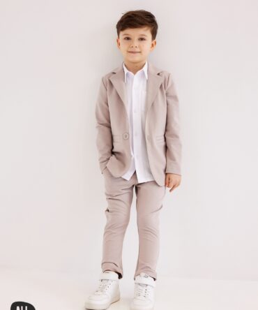 Garnitur chłopięcy BEŻOWY All for kids