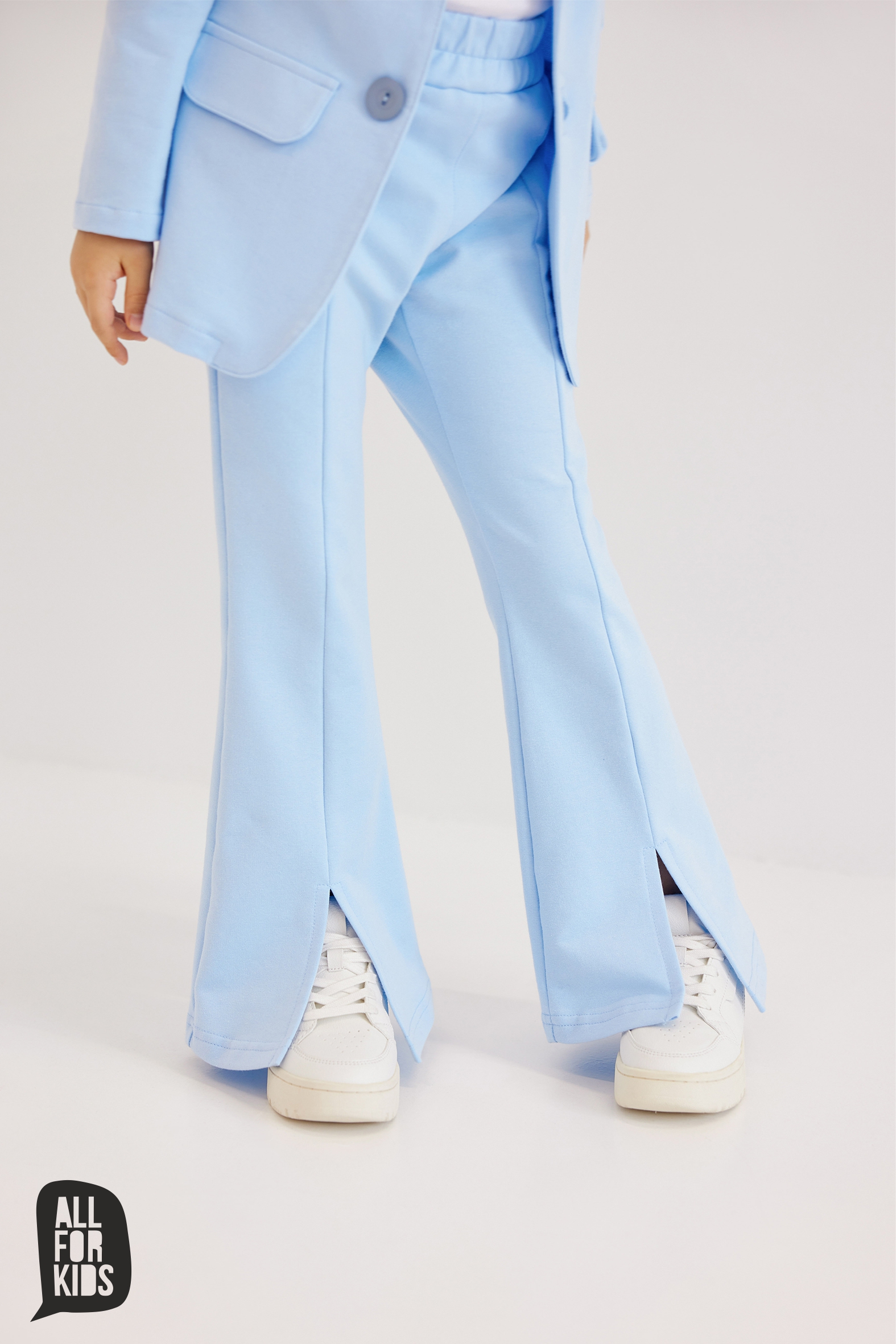 Komplet dziewczęcy BŁĘKITNY All for kids - obrazek 3