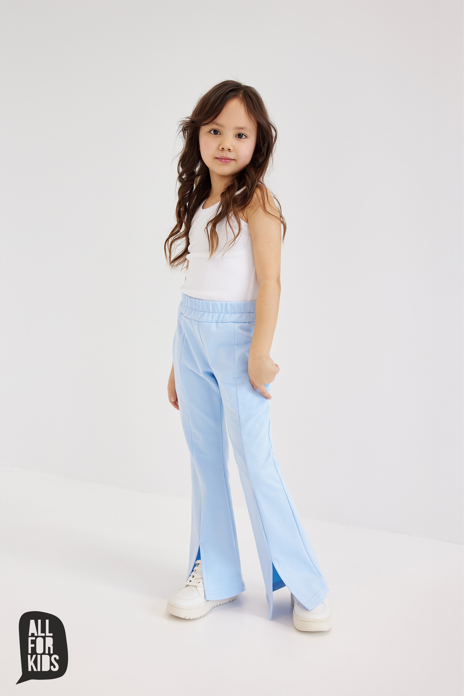 Komplet dziewczęcy BŁĘKITNY All for kids - obrazek 2