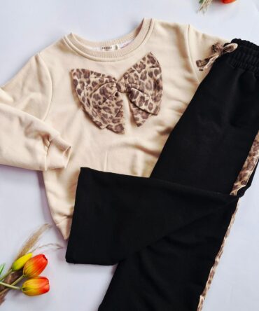 Komplet dla dziewczynki bluza + szerokie spodnie Breeze