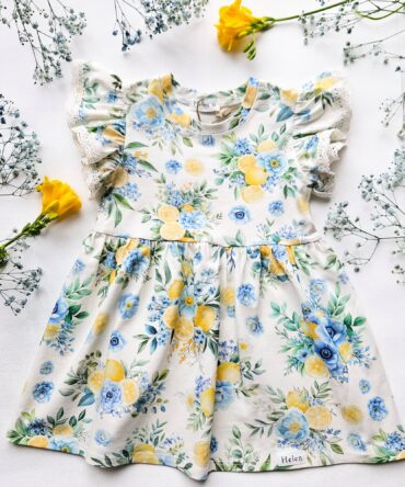 Sukienka z koronką w cytrynki Helen