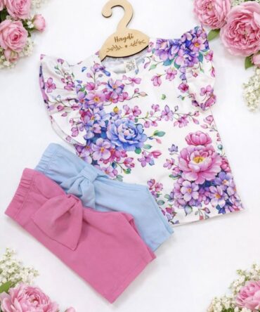 Bluzka dla dziewczynki w kwiaty Haydi