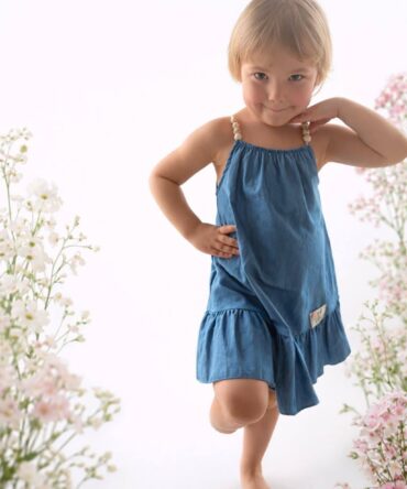 Letnia sukienka dla dziewczynki a la jeans Bunny kids