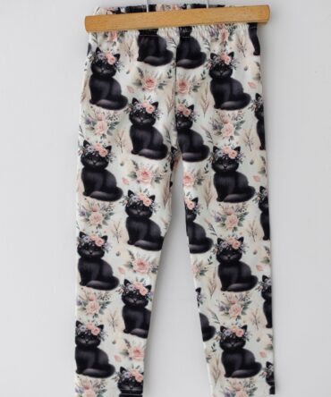 Legginsy dla dziewczynki w kotki Lily Grey