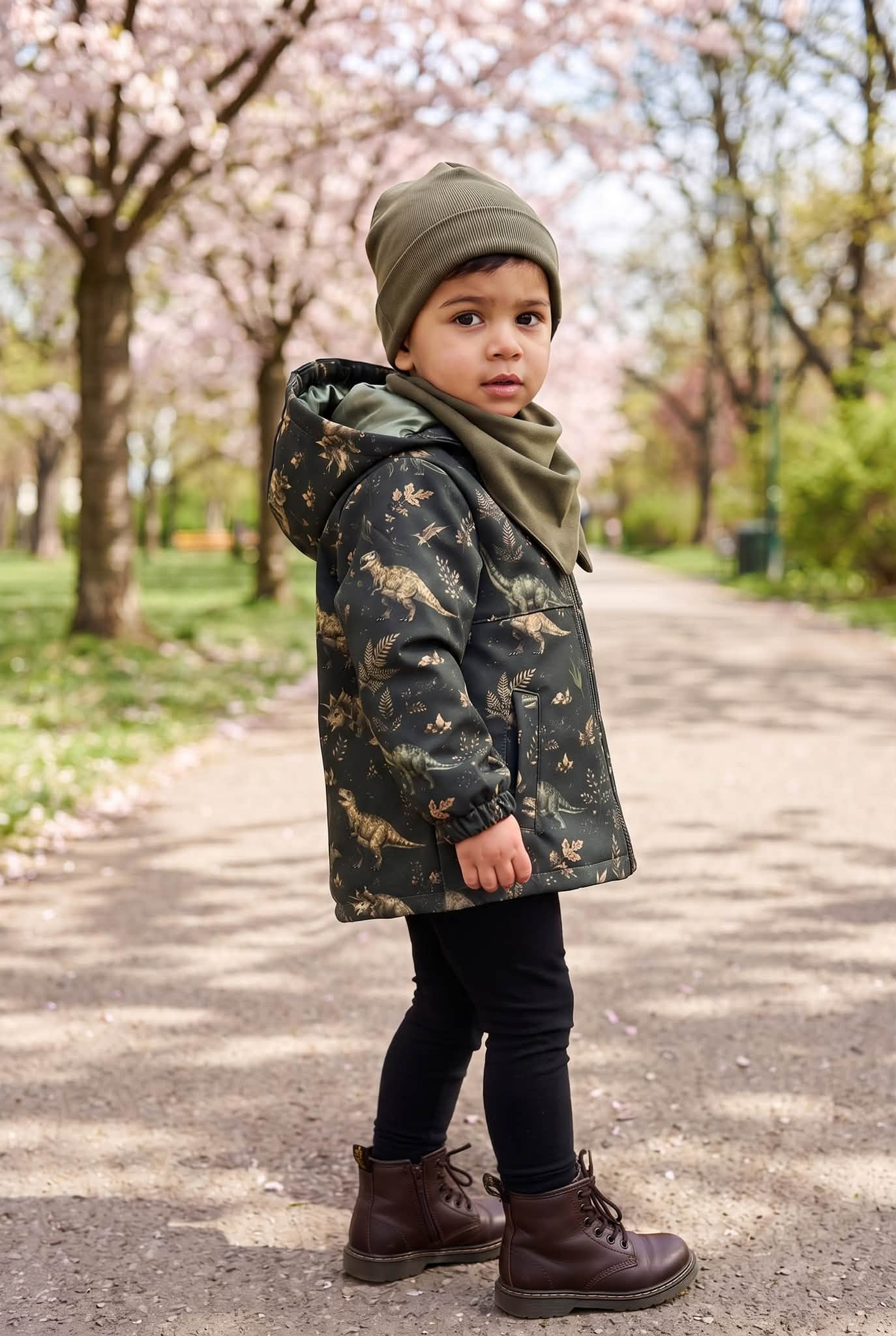 Kurtka ch艂opi臋ca softshell DINOZAURY Zula handmade