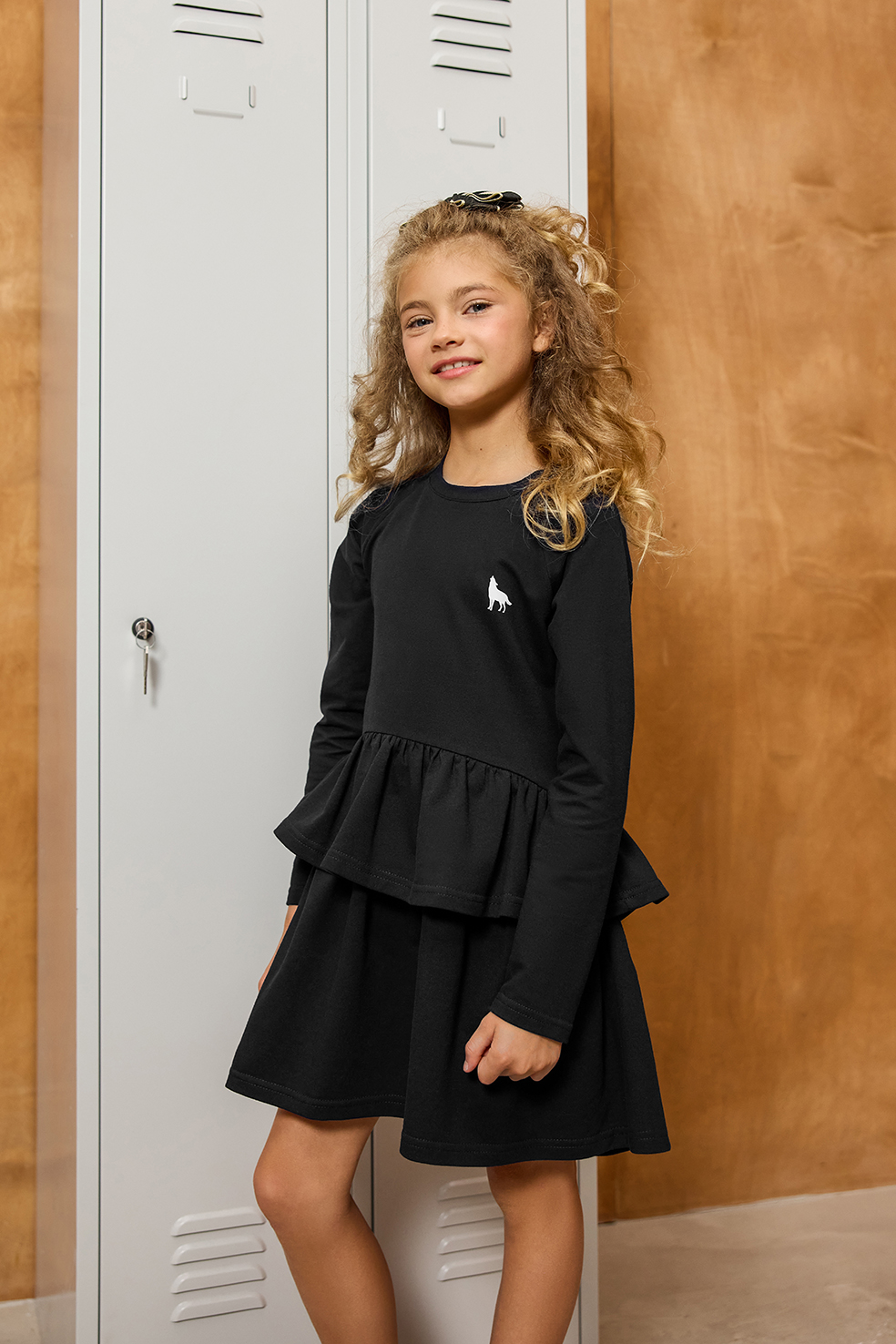 PRZEDSPRZEDAŻ! Sukienka wolf czarna BACK TO SCHOOL MashMnie
