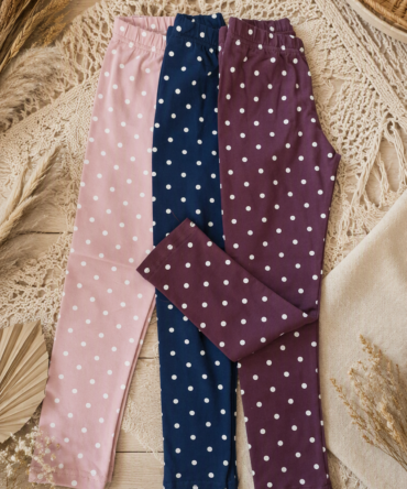 Legginsy dziewczęce w KROPKI PIK