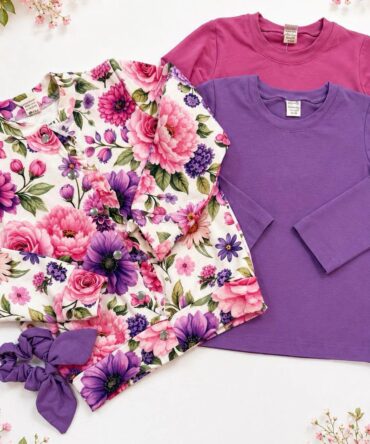 Bluza bomerka w kwiaty dla dziewczynki Haydi
