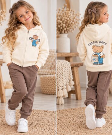 Komplet dla dziewczynki bluza + spodnie Breeze