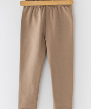 Legginsy OCIEPLANE dla dziecka BEŻOWE Lily Grey