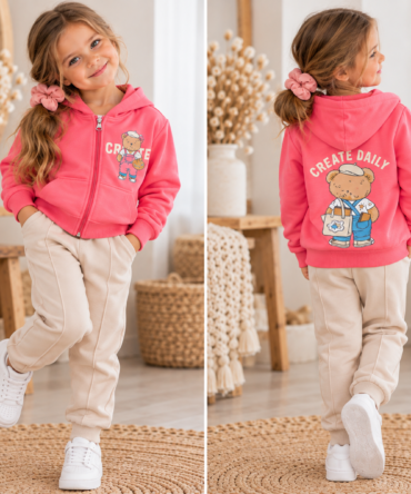 Komplet dla dziewczynki bluza + spodnie Breeze