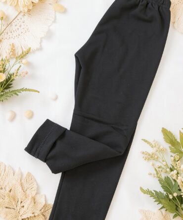 Legginsy dla dziecka OCIEPLANE CZARNE Lambda