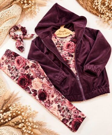 Legginsy dziewczęce w kwiaty Haydi